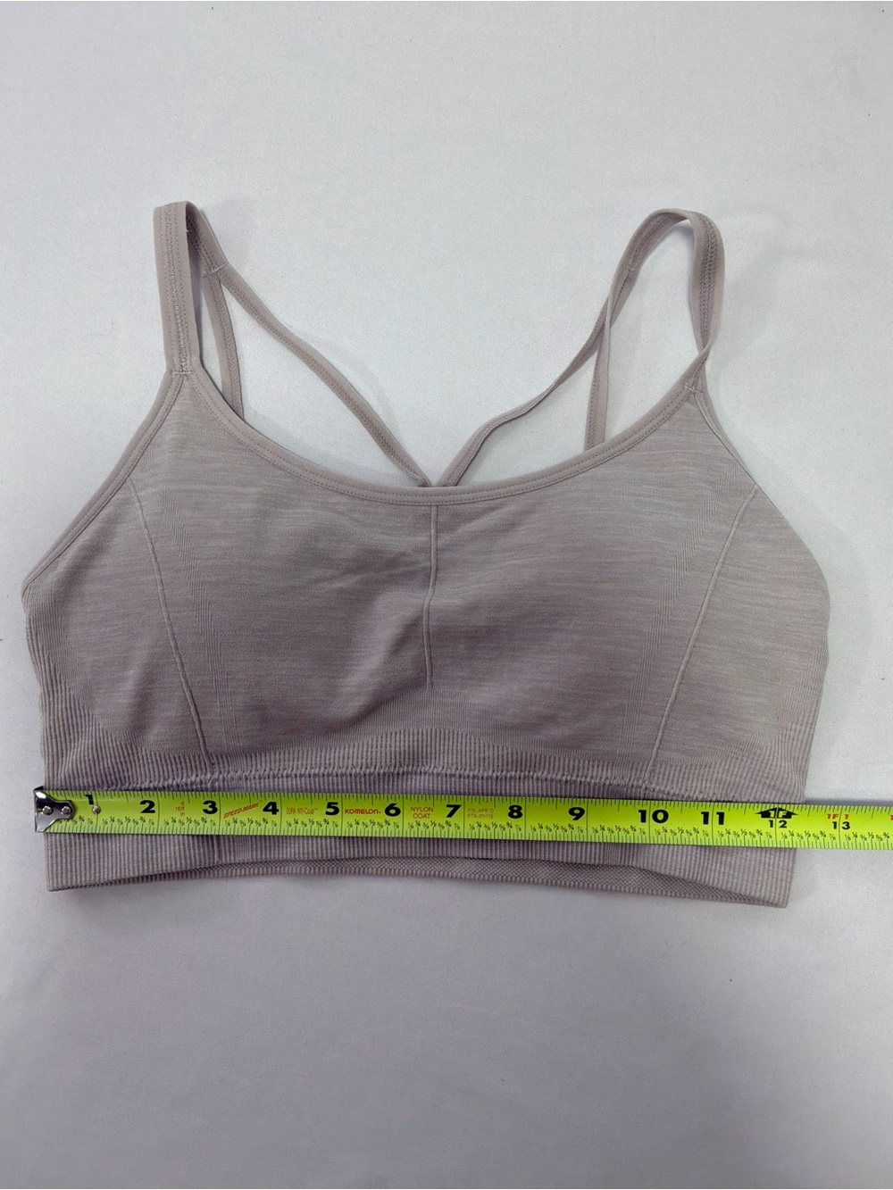 Skechers Women's Double-Strap Seamless Sports Bralette in Light Taupe